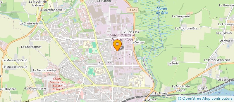 localisation de l'entreprise MONSIEUR JOSEPH MENOURY  ANCENIS-SAINT-GEREON