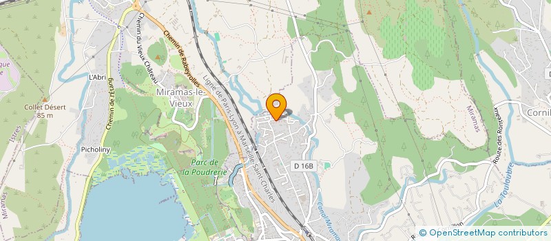 localisation de l'entreprise MONSIEUR JOSEPH MERLIN  SAINT CHAMAS