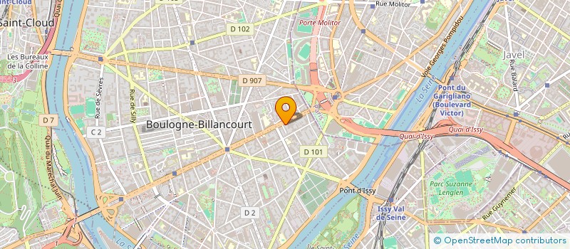 localisation de l'entreprise MONSIEUR JOSEPH MERRIEN à BOULOGNE-BILLANCOURT