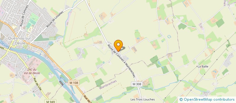 localisation de l'entreprise MONSIEUR JOSEPH METBACH à QUESNOY-SUR-DEULE