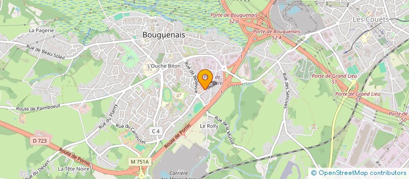 localisation de l'entreprise MONSIEUR JOSEPH MEUCHE à BOUGUENAIS
