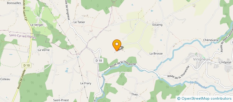 localisation de l'entreprise MONSIEUR JOSEPH MICHEL  VIRIGNEUX