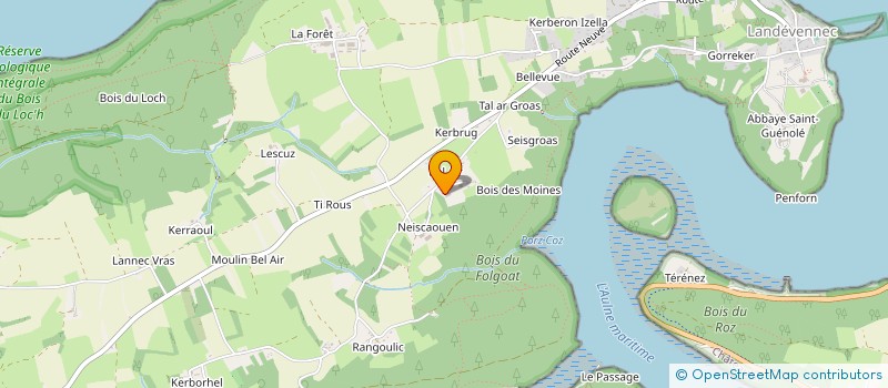 localisation de l'entreprise MONSIEUR JOSEPH MIGNON  LANDEVENNEC