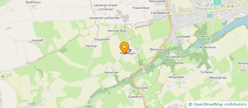 localisation de l'entreprise MONSIEUR JOSEPH MIOSSEC  PLOUGOURVEST