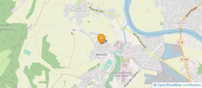 localisation de l'entreprise MONSIEUR JOSEPH MIS  CHAVANOZ