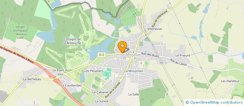 localisation de l'entreprise MONSIEUR JOSEPH MOISDON  MISSILLAC