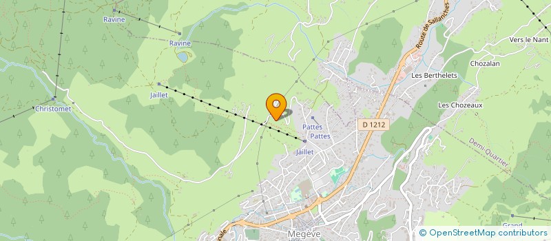 localisation de l'entreprise MONSIEUR JOSEPH MORAND  MEGEVE