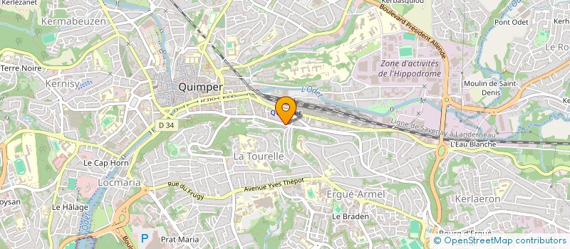 localisation de l'entreprise MONSIEUR JOSEPH MORVAN à QUIMPER