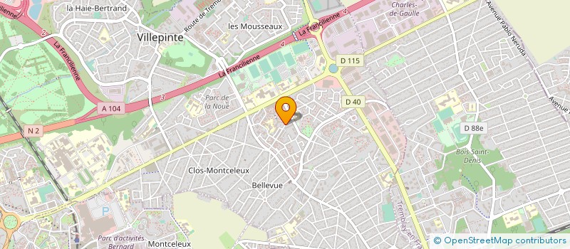 localisation de l'entreprise MONSIEUR JOSEPH MUISEROUX  VILLEPINTE