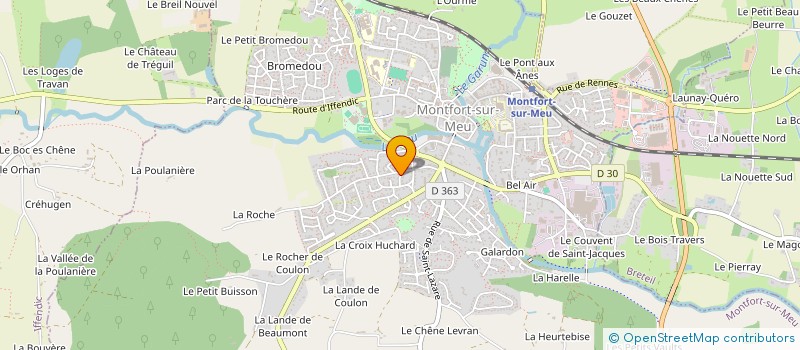 localisation de l'entreprise MONSIEUR JOSEPH MURET  MONTFORT-SUR-MEU