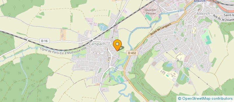 localisation de l'entreprise MONSIEUR JOSEPH MUTH  CARSPACH