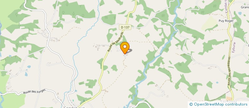 localisation de l'entreprise MONSIEUR JOSEPH NADIRAS  CONDAT SUR GANAVEIX