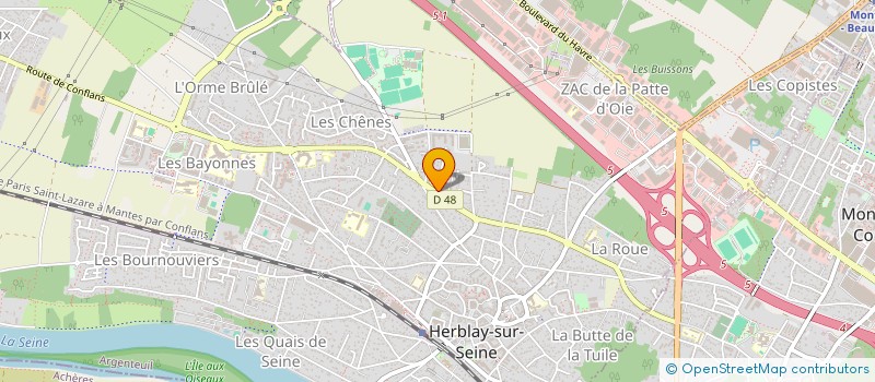 localisation de l'entreprise MONSIEUR JOSEPH NDUBUKULU  HERBLAY-SUR-SEINE