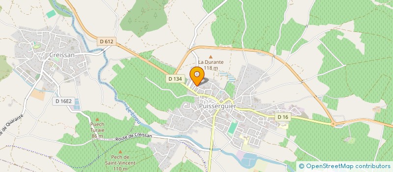 localisation de l'entreprise MONSIEUR JOSEPH NIVARD  PUISSERGUIER