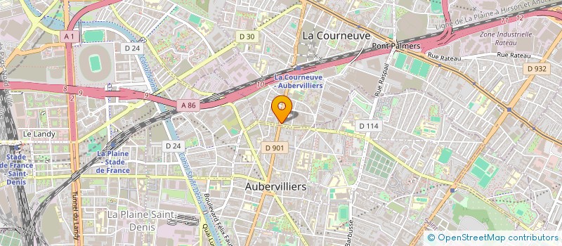 localisation de l'entreprise MONSIEUR JOSEPH NONCENT à LA COURNEUVE