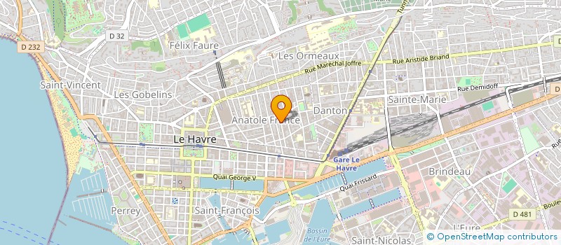 localisation de l'entreprise MONSIEUR JOSEPH NORROY à LE HAVRE