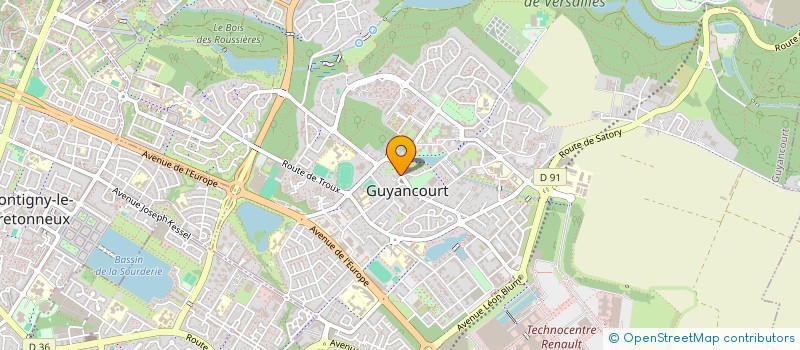 localisation de l'entreprise MONSIEUR JOSEPH ODION  GUYANCOURT