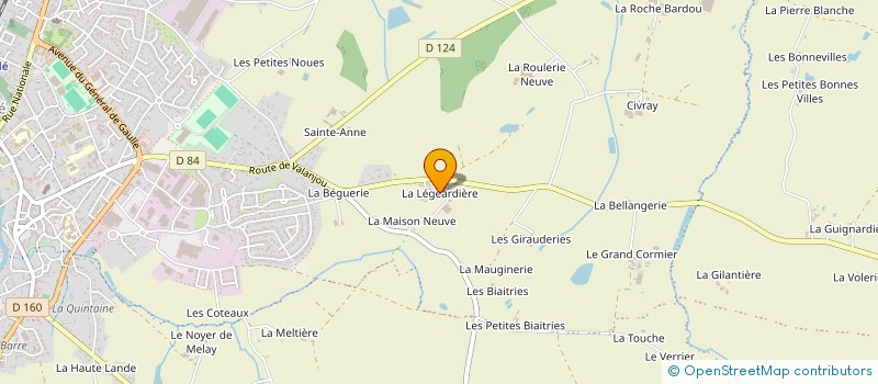 localisation de l'entreprise MONSIEUR JOSEPH ONILLON  CHEMILLE-EN-ANJOU