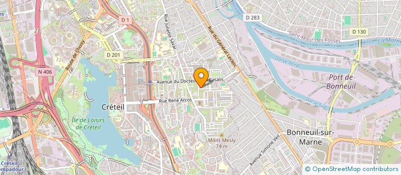 localisation de l'entreprise MONSIEUR JOSEPH OWONA  CRETEIL