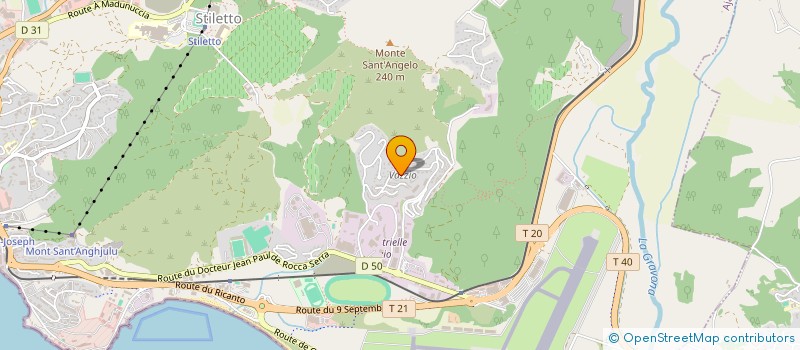 localisation de l'entreprise MONSIEUR JOSEPH PAGE  AJACCIO