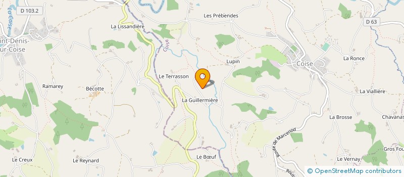 localisation de l'entreprise MONSIEUR JOSEPH PALANDRE à COISE