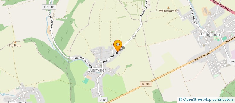 localisation de l'entreprise MONSIEUR JOSEPH PALLARA  GUENVILLER