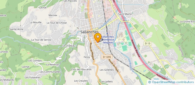 localisation de l'entreprise MONSIEUR JOSEPH PALUMBO à SALLANCHES