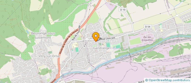 localisation de l'entreprise MONSIEUR JOSEPH PAOLILLO  GANDRANGE