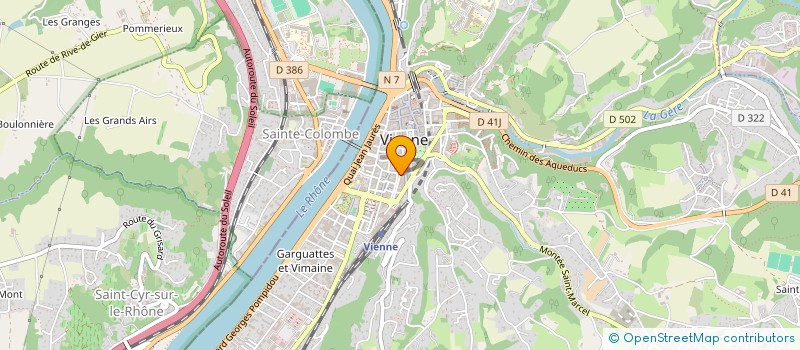 localisation de l'entreprise MONSIEUR JOSEPH PAPAZIAN  VIENNE