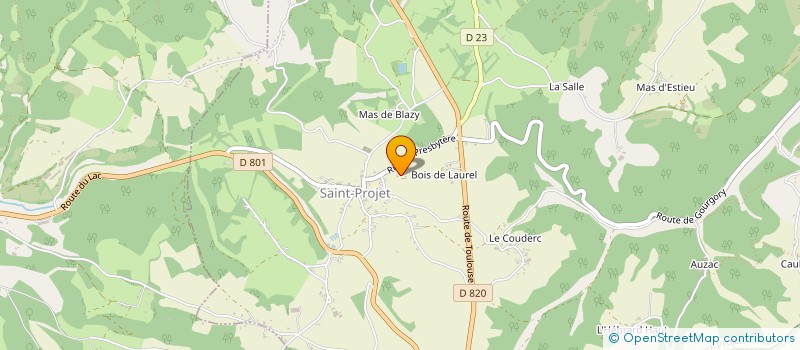 localisation de l'entreprise MONSIEUR JOSEPH PAREJA à SAINT-PROJET
