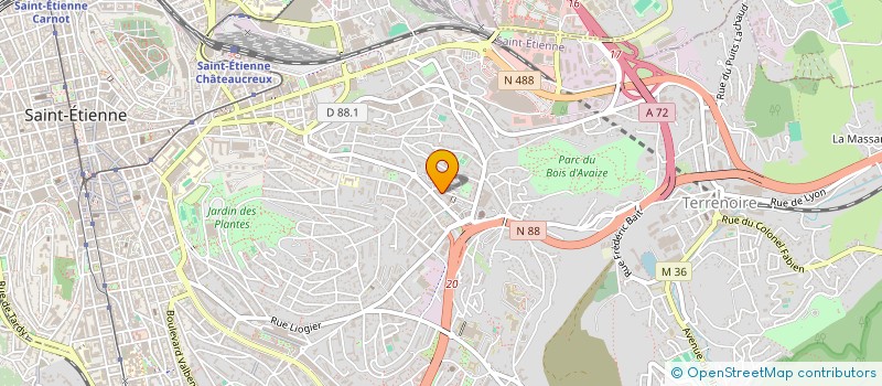 localisation de l'entreprise MONSIEUR JOSEPH PARISI  SAINT-ETIENNE