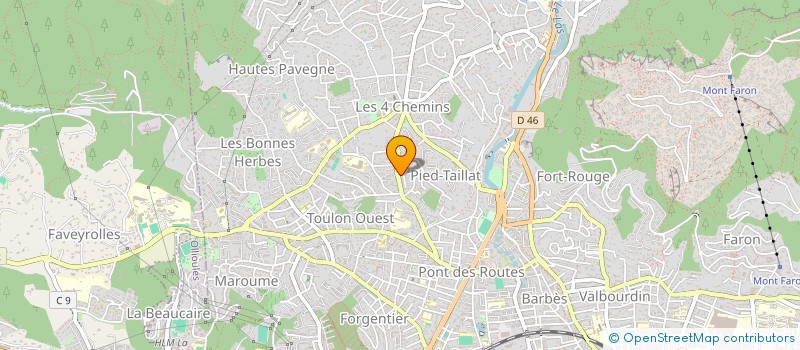 localisation de l'entreprise MONSIEUR JOSEPH PARRA  TOULON