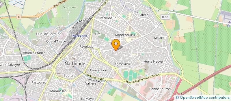 localisation de l'entreprise MONSIEUR JOSEPH PATRAC  NARBONNE