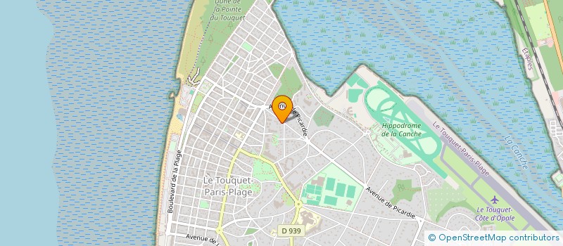 localisation de l'entreprise MONSIEUR JOSEPH PECOURT à LE TOUQUET-PARIS-PLAGE