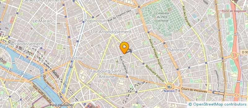 localisation de l'entreprise MONSIEUR JOSEPH PELLEGRINELLI à PARIS