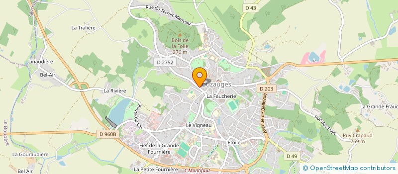 localisation de l'entreprise MONSIEUR JOSEPH PENOT  POUZAUGES