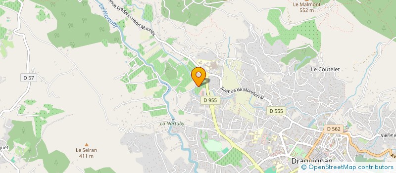 localisation de l'entreprise MONSIEUR JOSEPH PEROTTINO  DRAGUIGNAN