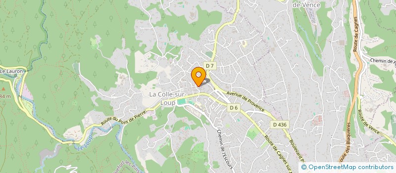 localisation de l'entreprise MONSIEUR JOSEPH PETITJEAN  LA COLLE-SUR-LOUP