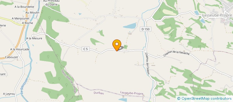 localisation de l'entreprise MONSIEUR JOSEPH PETULLA  LASSEUBE-PROPRE