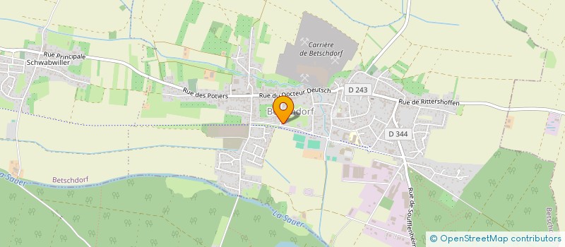 localisation de l'entreprise MONSIEUR JOSEPH PFRIMMER  BETSCHDORF