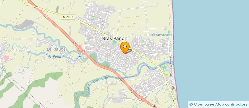 localisation de l'entreprise MONSIEUR JOSEPH PIERRE  BRAS-PANON