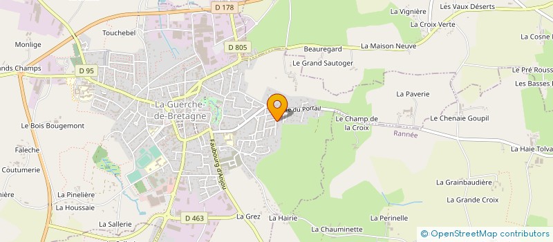 localisation de l'entreprise MONSIEUR JOSEPH PIERRE ARMAND AUBIN  LA GUERCHE-DE-BRETAGNE