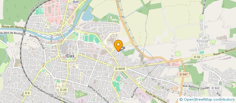 localisation de l'entreprise MONSIEUR JOSEPH PLANCKE  DAX