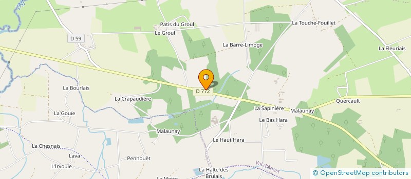 localisation de l'entreprise MONSIEUR JOSEPH POIRIER  VAL D'ANAST