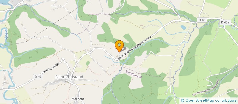 localisation de l'entreprise MONSIEUR JOSEPH PORTET  SAINT-CHRISTAUD