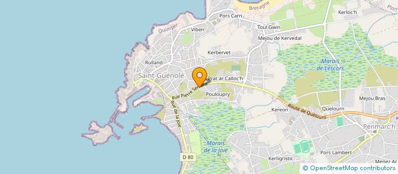 localisation de l'entreprise MONSIEUR JOSEPH POULHAZAN  PENMARCH