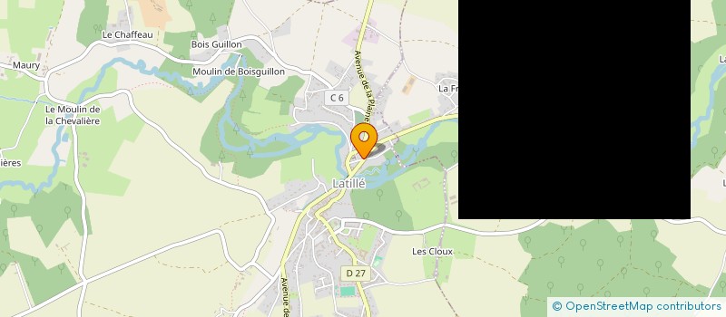 localisation de l'entreprise MONSIEUR JOSEPH POUPARD  LATILLE