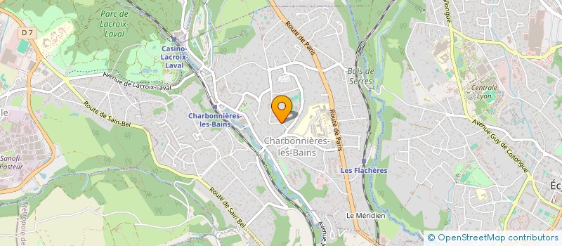 localisation de l'entreprise MONSIEUR JOSEPH POURADIER DUTEIL  CHARBONNIERES-LES-BAINS