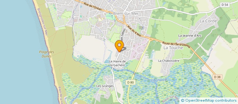 localisation de l'entreprise MONSIEUR JOSEPH PRAUD à BREM-SUR-MER