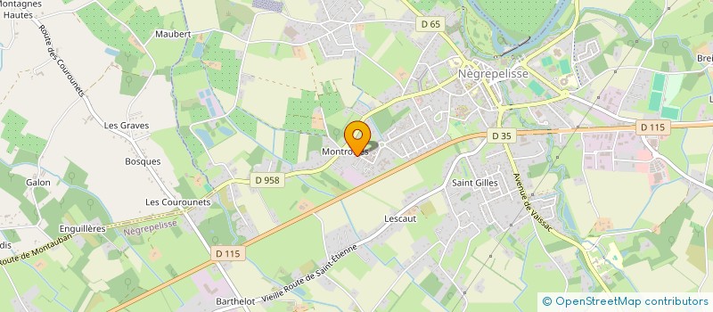 localisation de l'entreprise MONSIEUR JOSEPH PREDESTIN  NEGREPELISSE